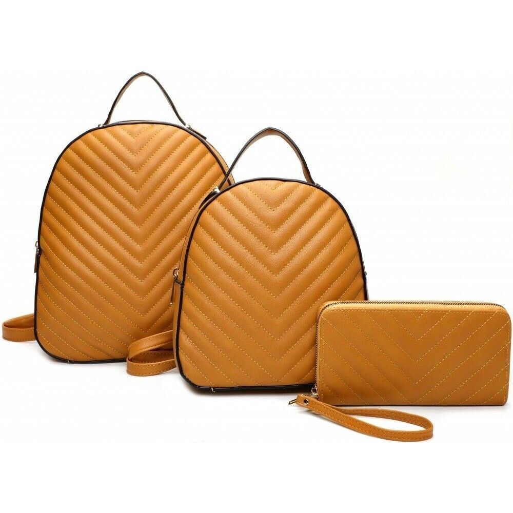 Stitching Fashion Laptop Backpack Set For Women Travel Bags Business Computer
